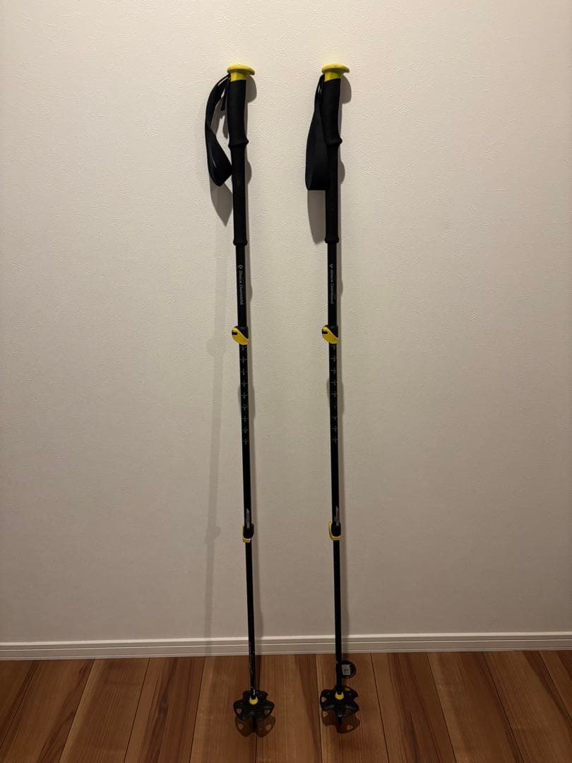 調整可能スキー用ストック　100〜140cm