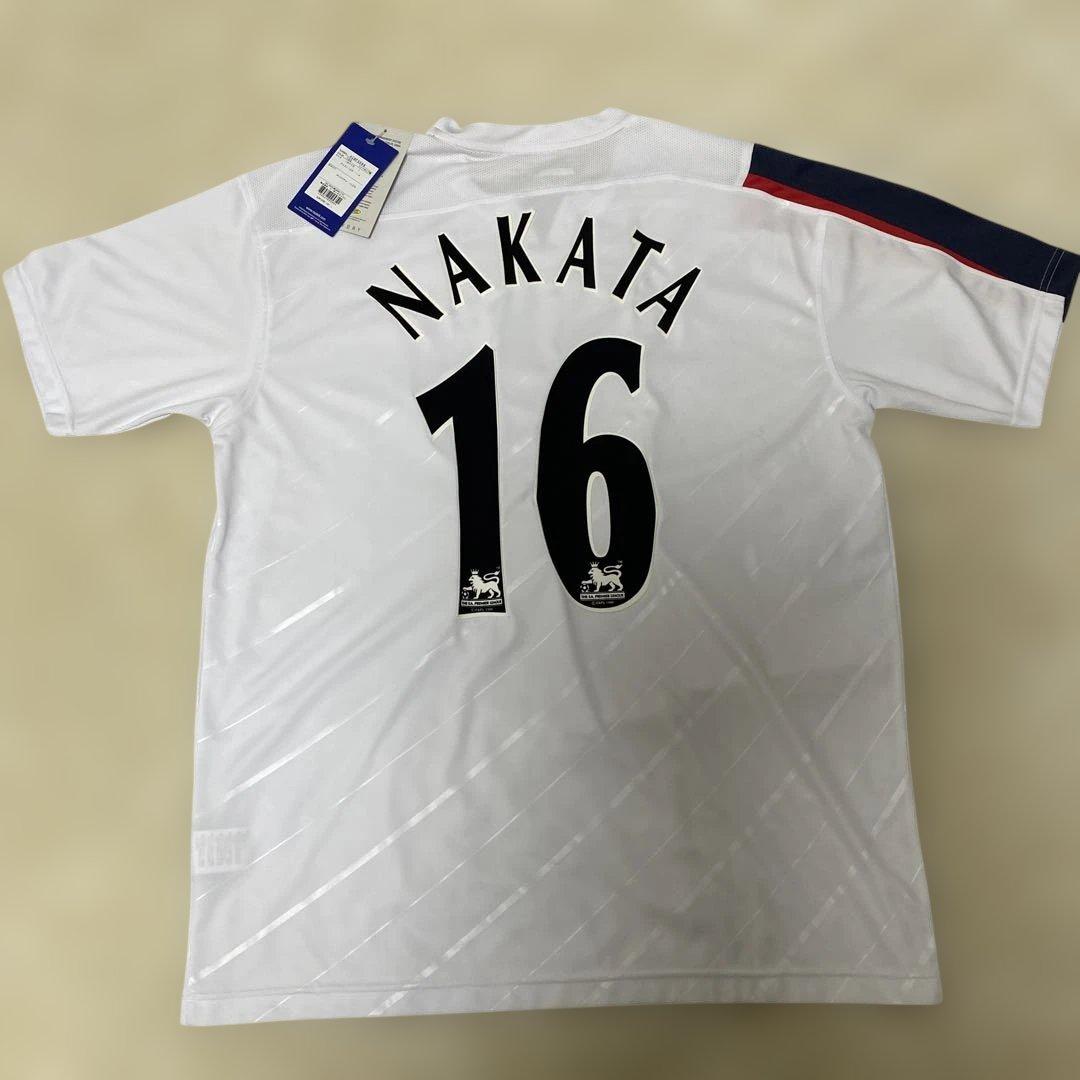 新品、未使用タグ付！ ボルトンReebok 中田英寿 ユニフォームXL