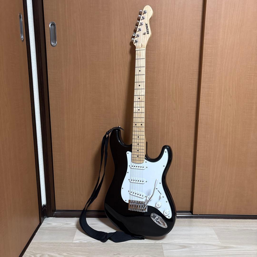エレキギター ホワイト、ブラックセット