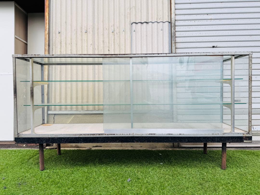 福岡発 直取り限定 ショーケース ガラスケース 飾り棚 182cm 扉付き