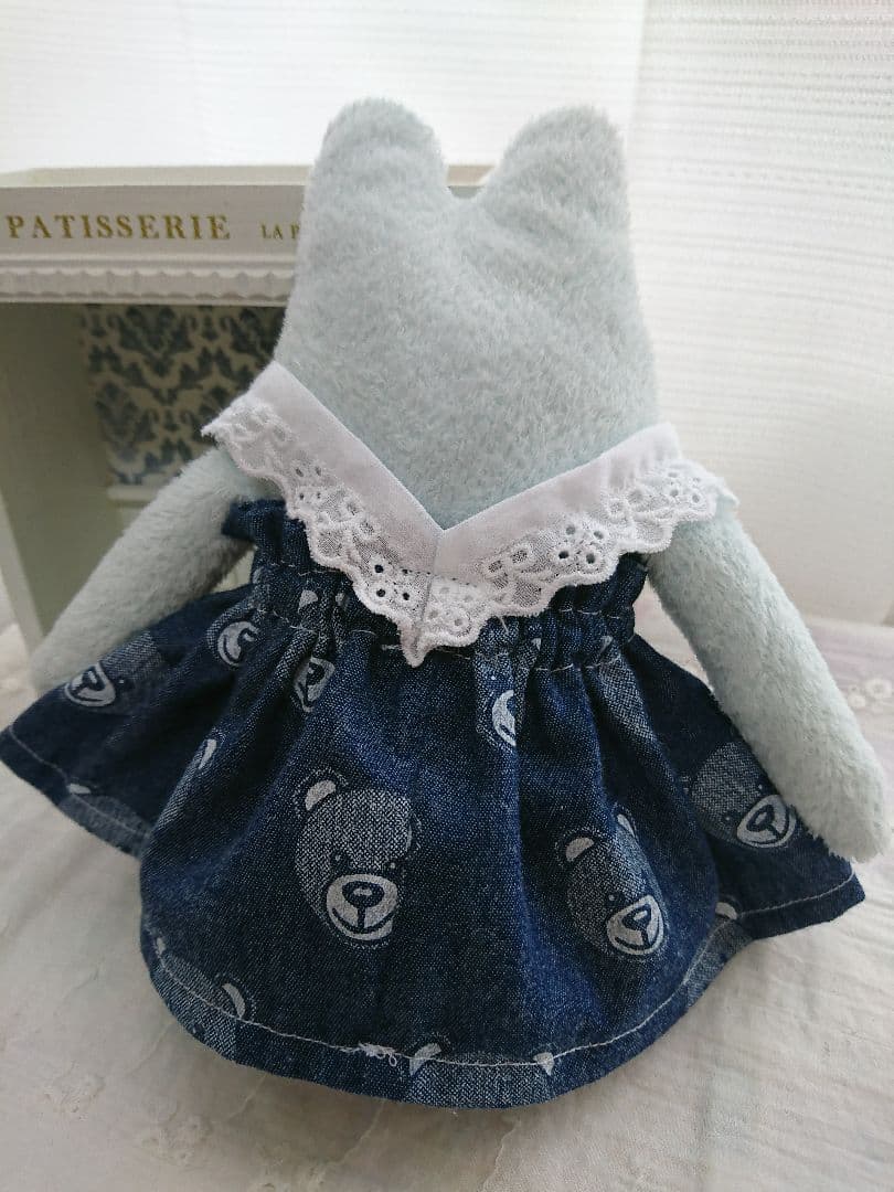 フモフモさん Mサイズ ギャザーたっぷりくまちゃんワンピース