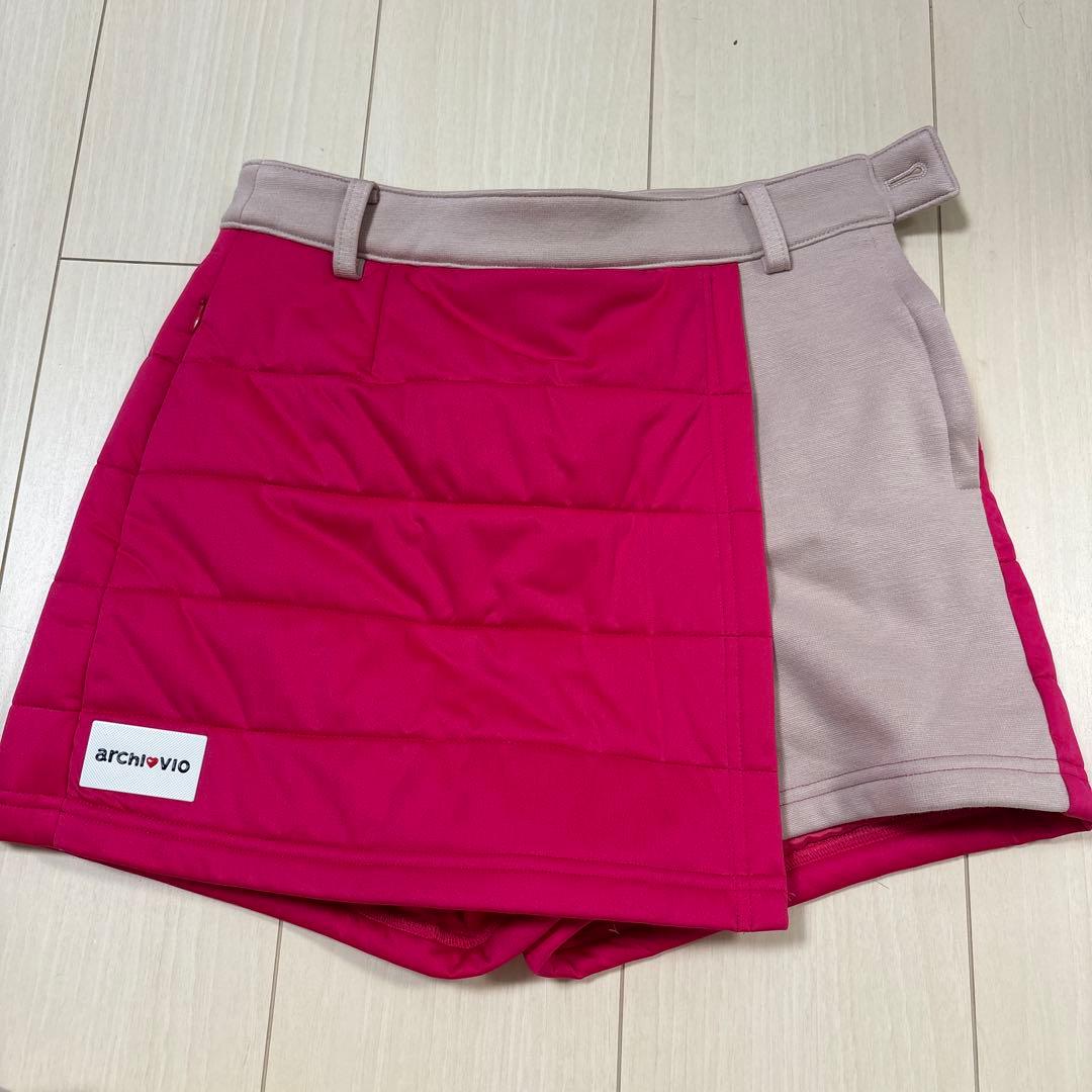 archivio ピンク キルティングショートスカート
