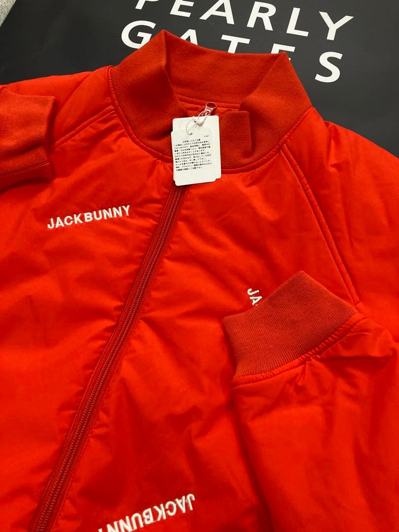 新品 ジャックバニー ポリエステル ストレッチタフタ 中綿ブルゾン(5)サイズL