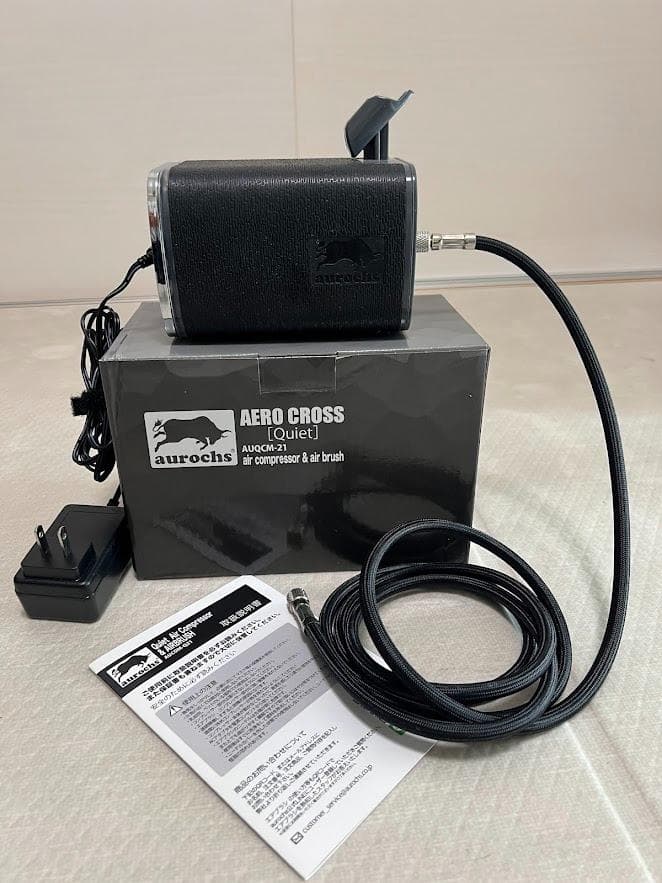 Aurochs　AERO CROSS 静音エアコンプレッサー＆エアブラシセット