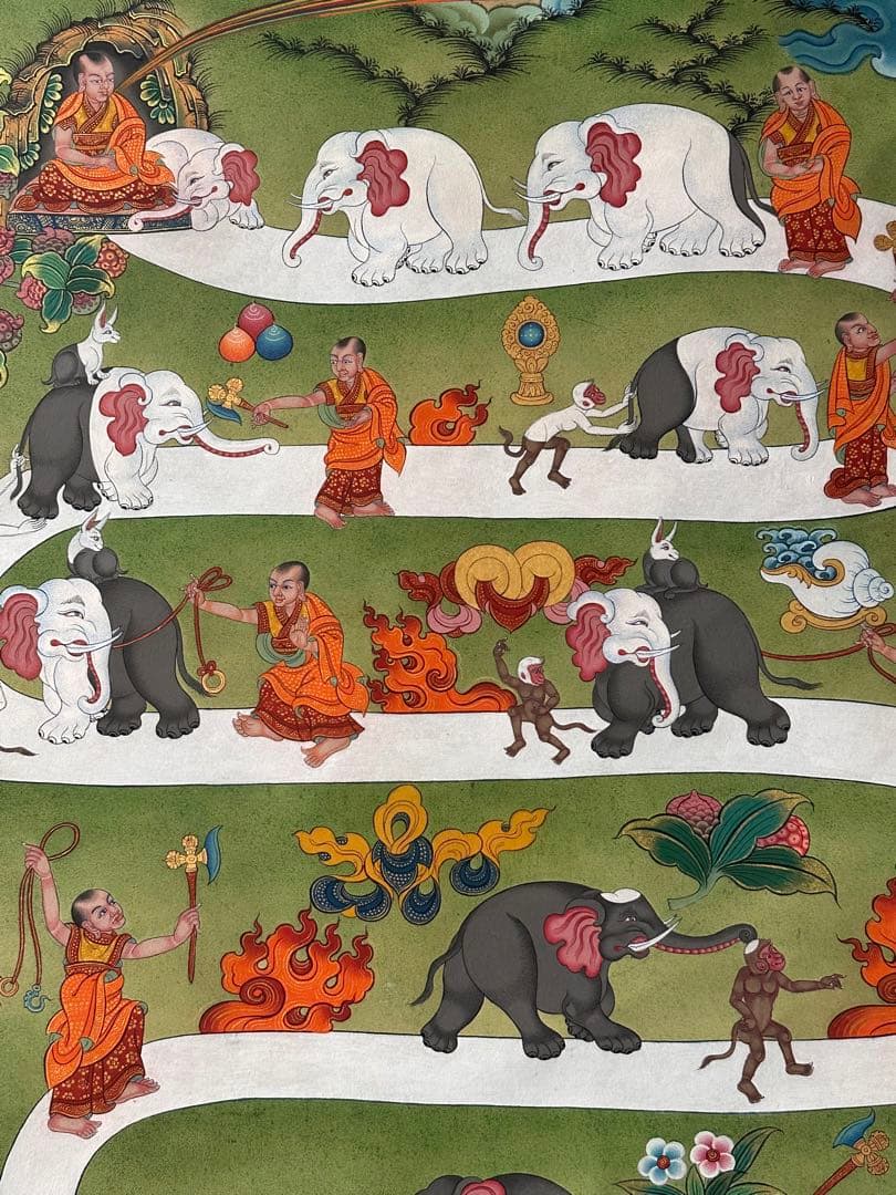 チベット絵画、ニルヴァーナ、涅槃への道