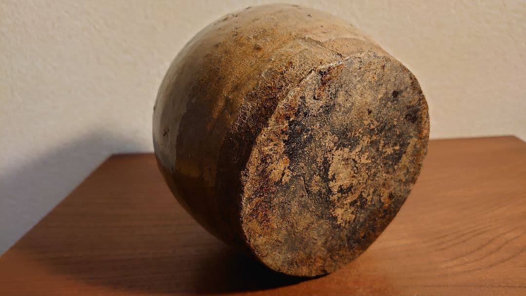 古越前　越前焼　うずくます　うづくまる　お歯黒壺　双耳　江戸期　１客