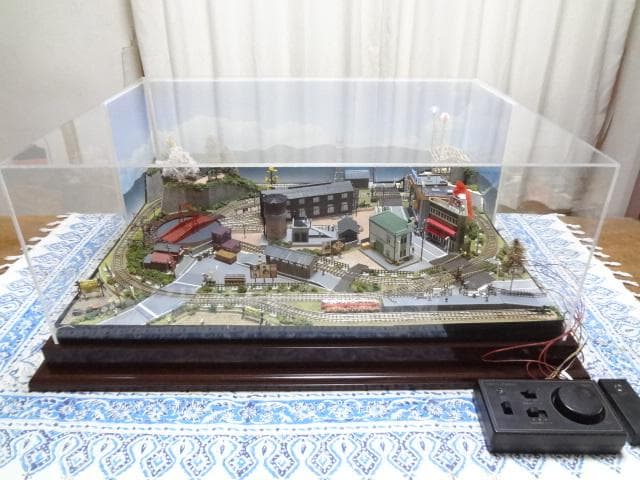週刊SL鉄道模型 レイアウト・ジオラマ完成品 転車台ライト点灯PWケースNゲージ