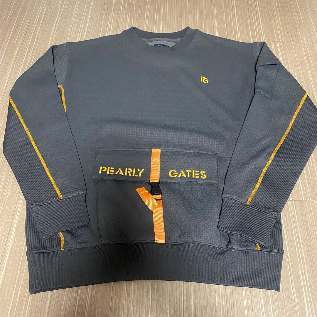 PEARLY GATES グレー セーター ポケット付き　サイズM