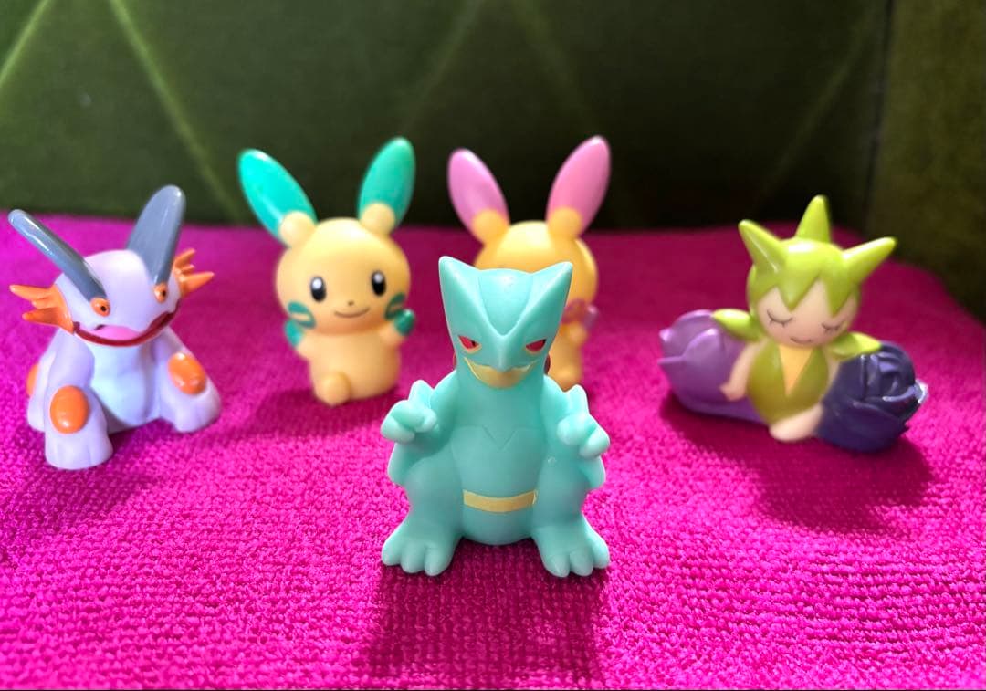 【限定品】ポケモンキッズ 色ちがい5体セット プラスル マイナン ジュカイン 他