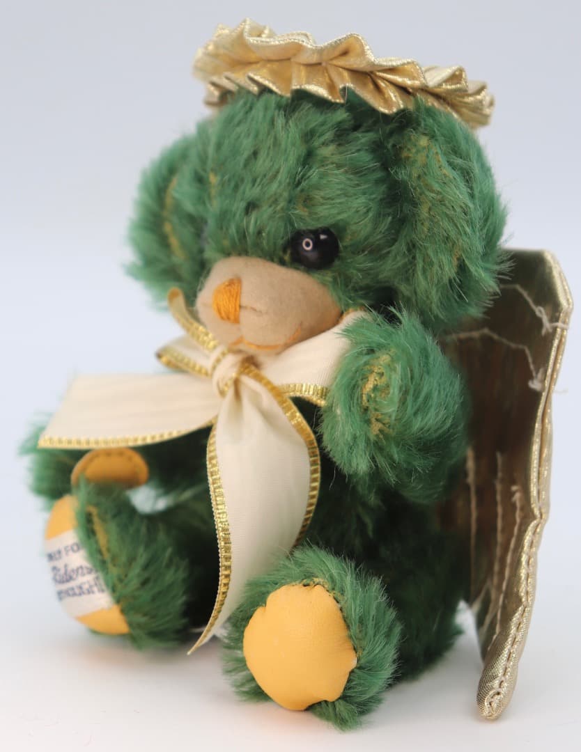 MerryThought 限定版 天使のクマ 緑