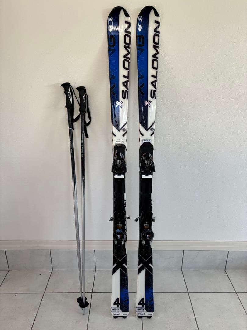SALOMONカービングスキー XWING4 ショートスキー162cmセット