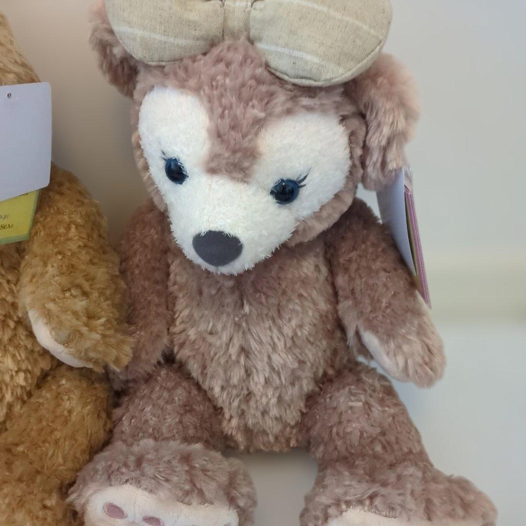 新品タグ付き　ダッフィーとシェリーメイ ぬいぐるみ　２体セット　ディズニー