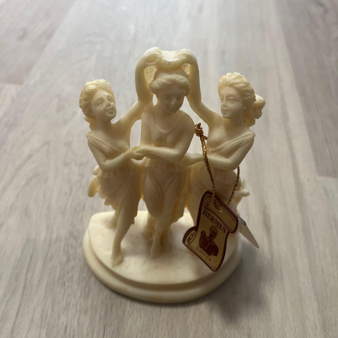 HERMES 三人の女性像 彫刻 約15cm