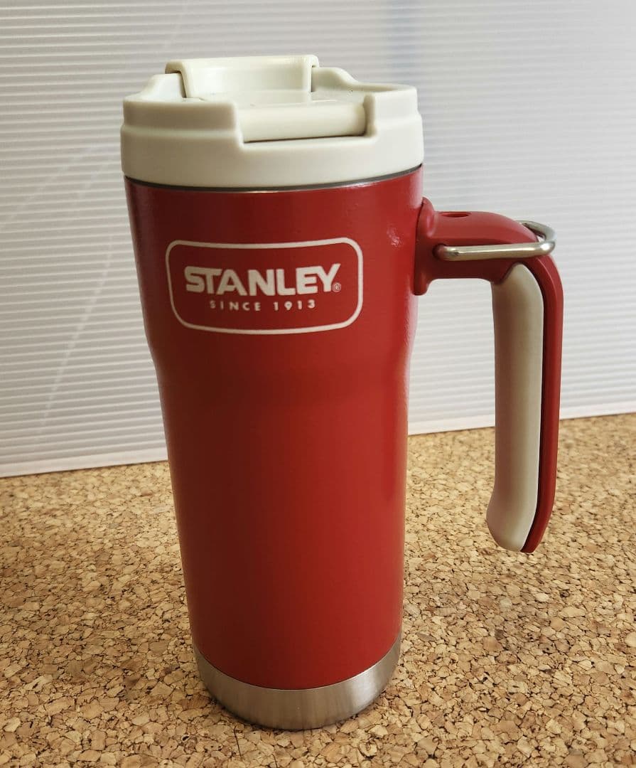 STANLEY スタバコラボ　グリップハンドルステンレスタンブラー　赤