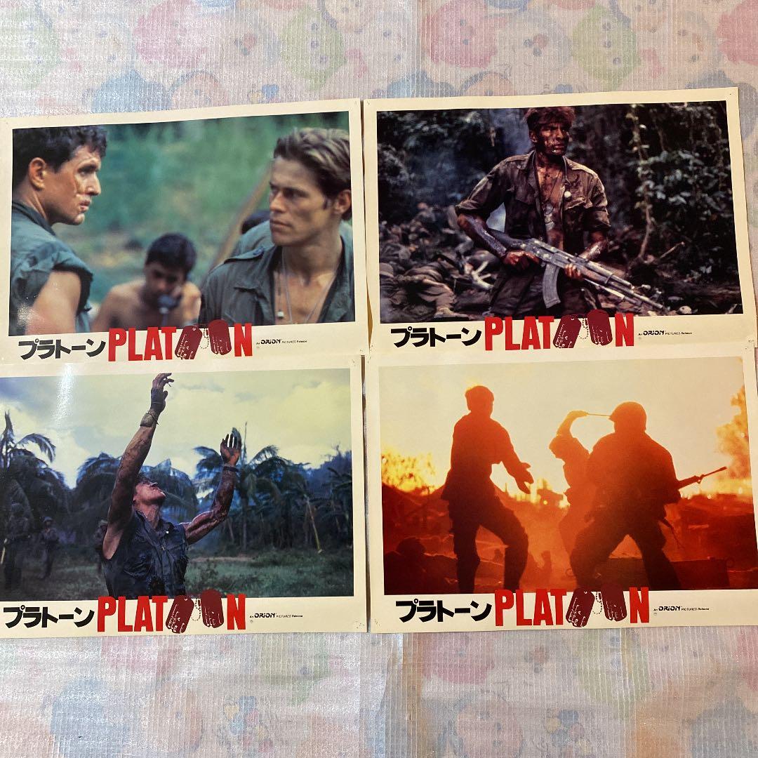1987年映画　PLATOON 『プラトーン』カラースチール　4枚