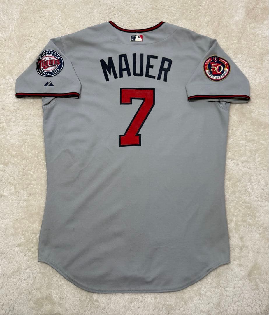 MLB ツインズ　オーセンティックユニフォーム ジョーマウアー