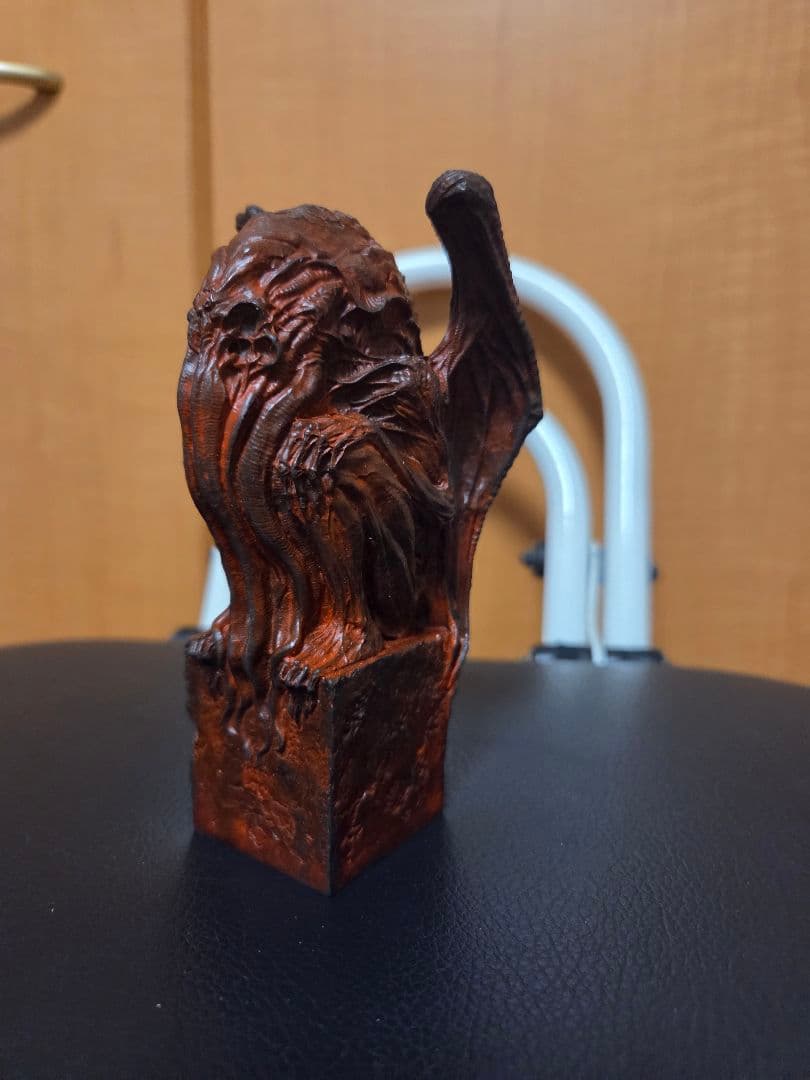 米山啓介 クトゥルフ座像・邪神像 ブロンズ像 赤ver.