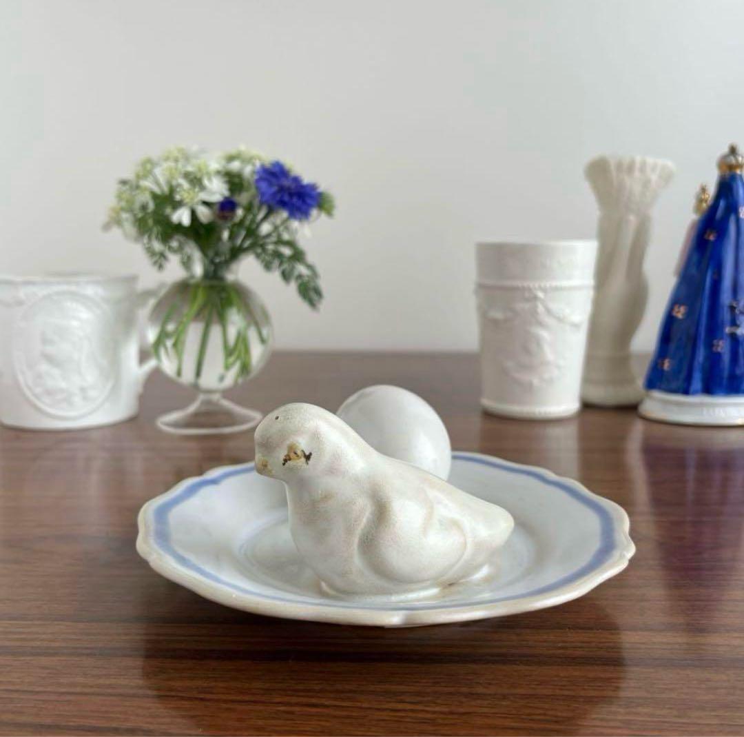 フランスアンティーク ♧ 卵と雛のバルボティーヌ皿 ♧ for ティファニー