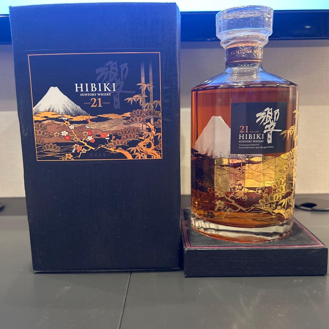 サントリー ウイスキー 響21年 意匠ボトル 花鳥風月 43% 700ml 新品