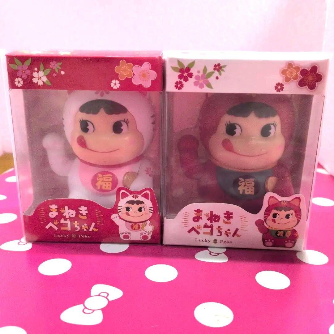 不二家ぺこちゃん　まねきぺこちゃん紅白　縁起ぺこちゃんセット販売　新品