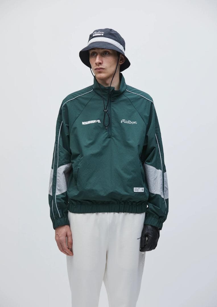 メンズウェア NEIGHBORHOOD X MALBON QUARTER ZIP JACKET