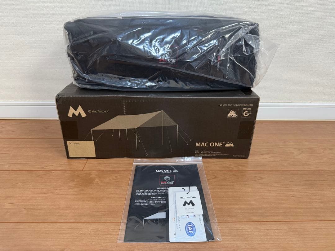 【新品未使用】MAC ONE Recta tarp L BLACK