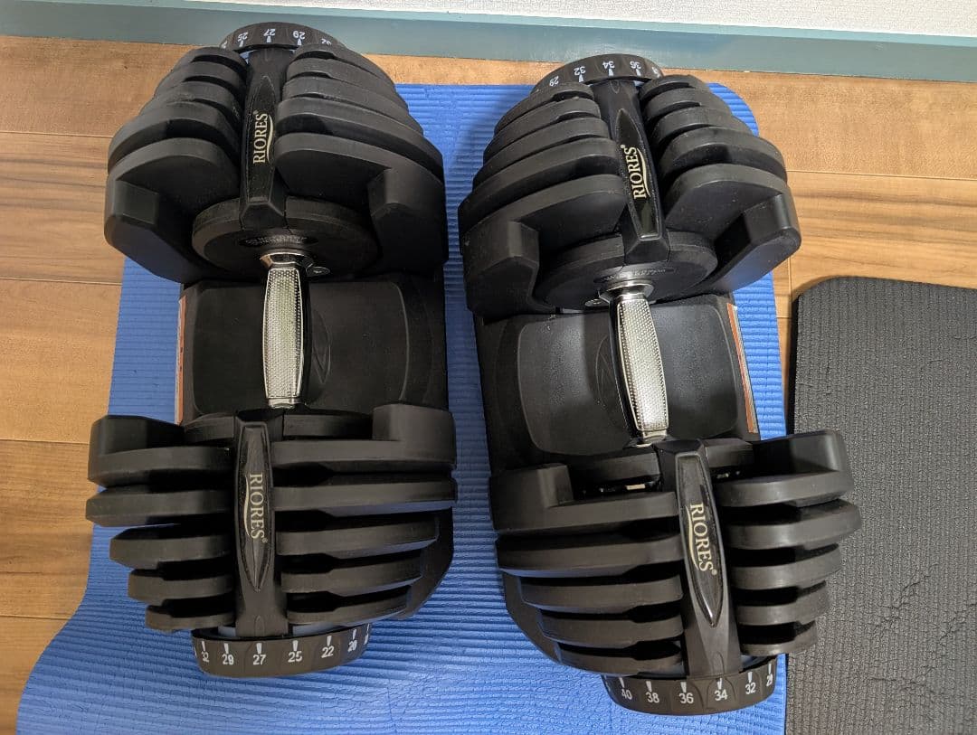 RIORES 可変式ダンベル 40kg 2個セット ジャンク