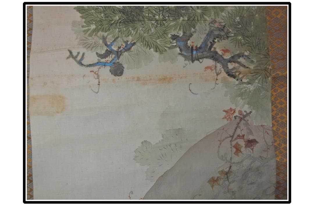 時代の掛軸　風景　肉筆保証　蔵整理不用品処理　日本　中国 X1094C16-9