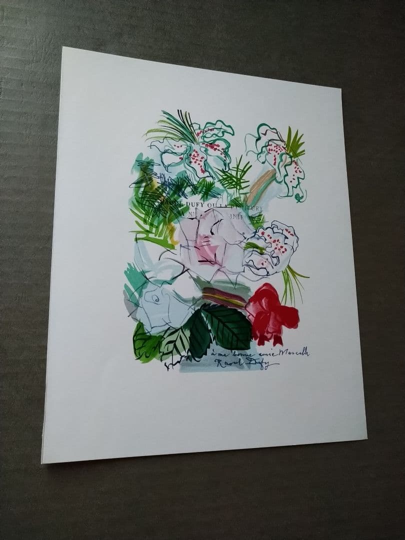 ＡaBzラウル・デュフィのリトグラフ 「Flower」本物保証