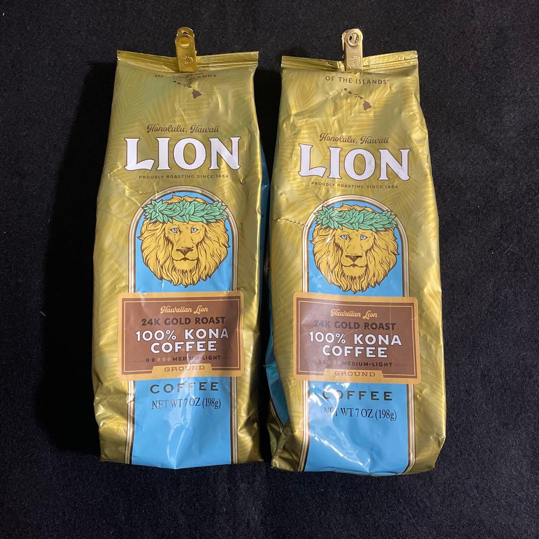 ライオン コナコーヒー 100% 粉タイプ　2袋