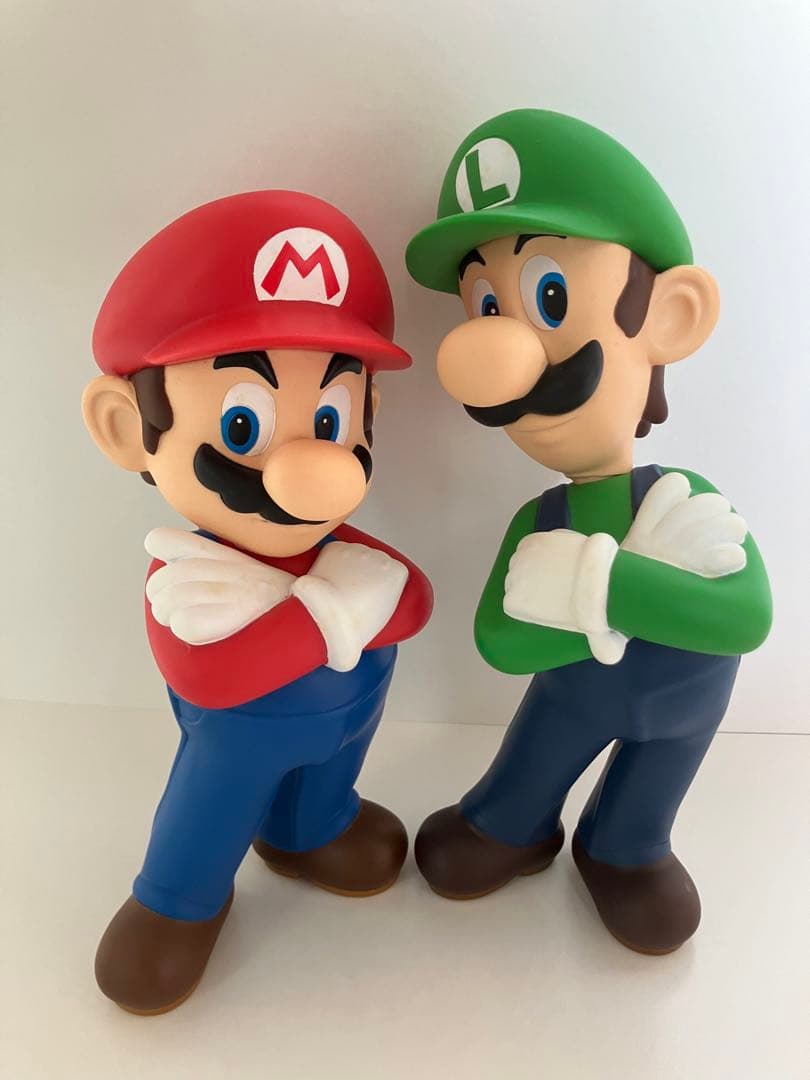 スーパーマリオブラザーズ デラックスソフビフィギュア DX マリオ＆ルイージ