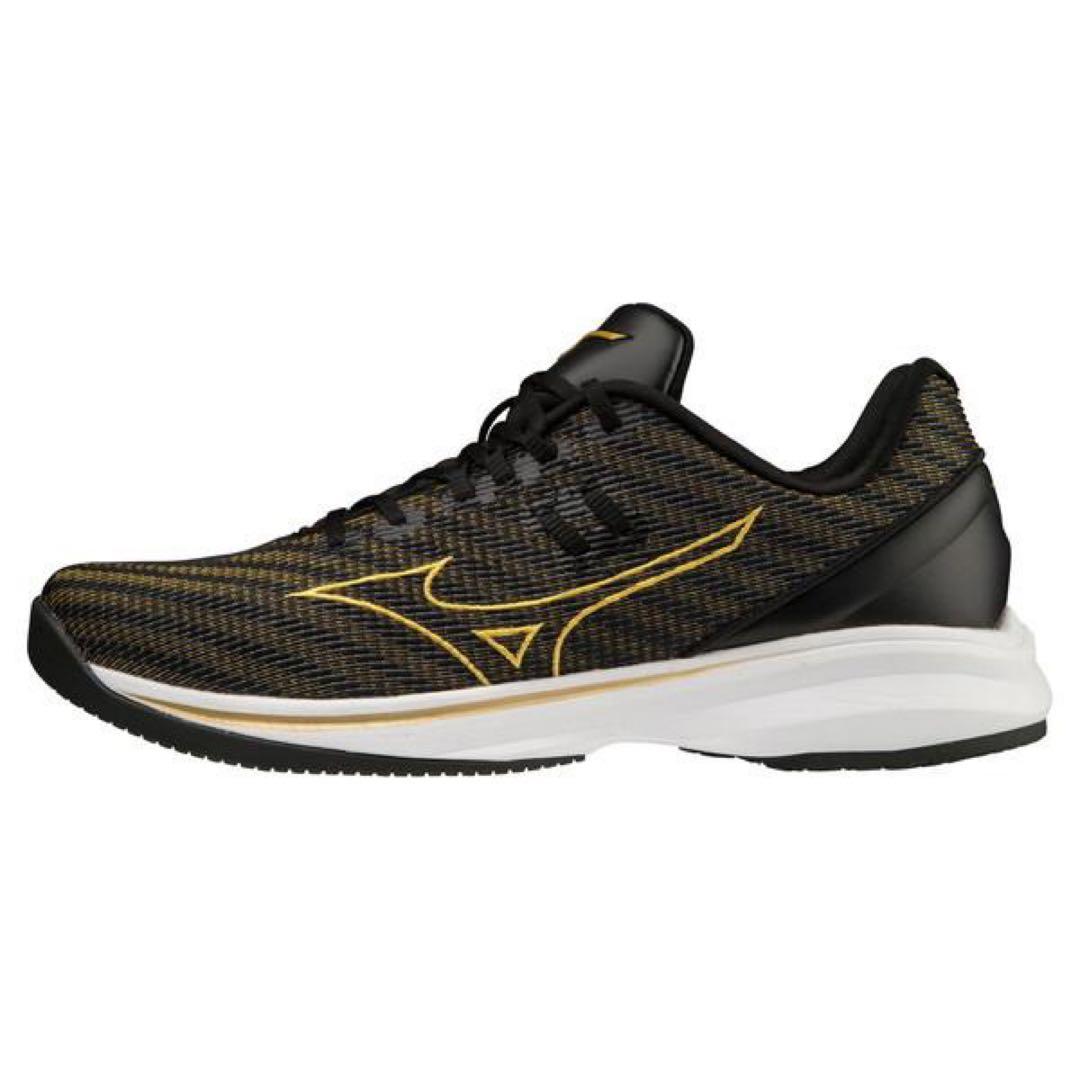 Mizuno トレーニングシューズ ブラック/ゴールド