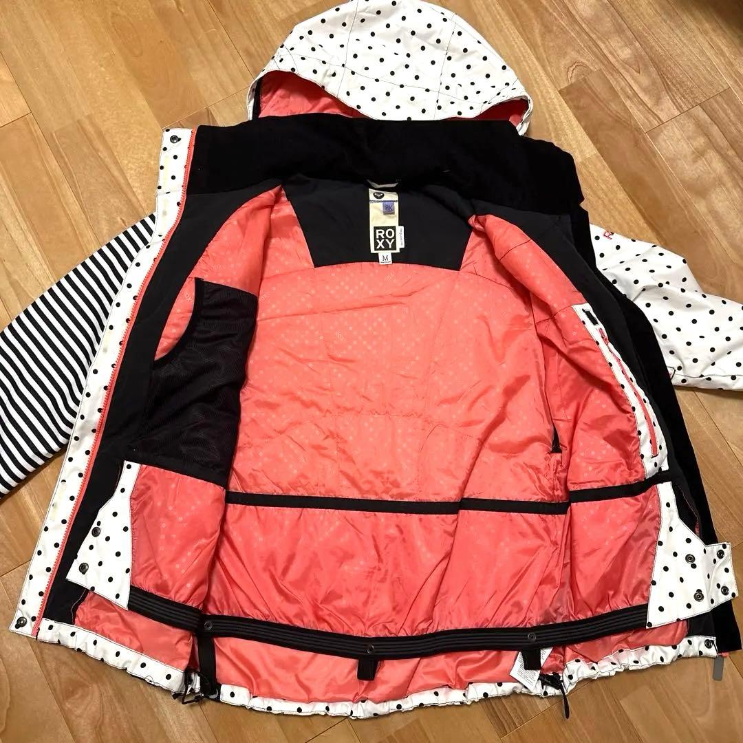 ROXY スノーボードウェア スキーウェア Mサイズ 上下、ニット帽セット
