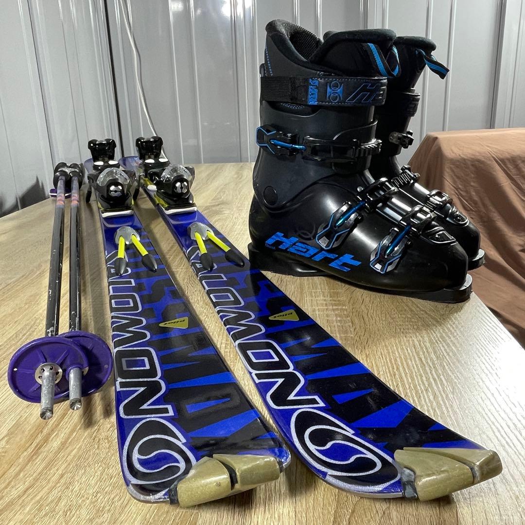 SALOMON170cm Hart27/27.5cmストック付きスキーセット‼︎