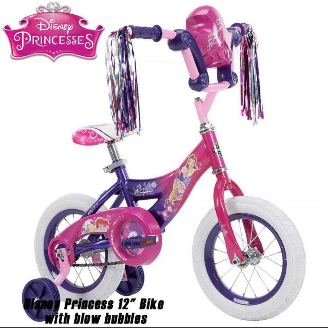 12インチ ディズニー プリンセス 自転車 子ども 補助輪付 Huffy