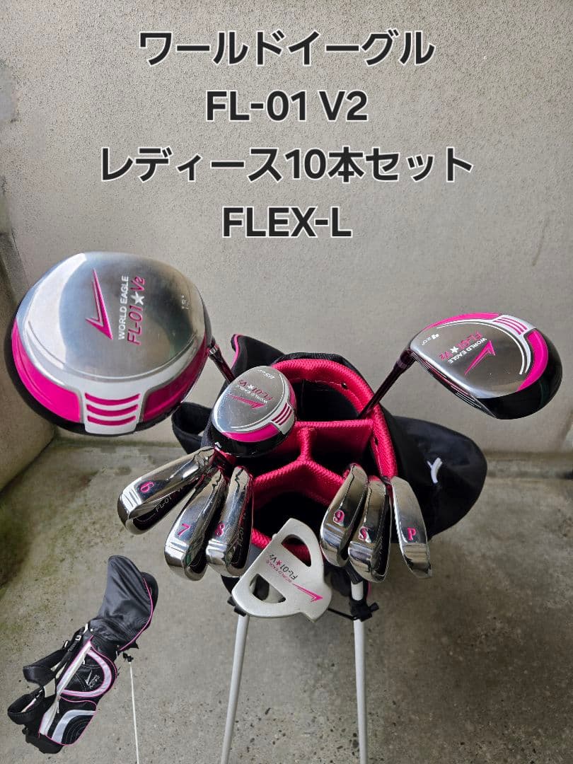 ワールドイーグル　FL-01 V2　レディースゴルフ10本セット　FLEX-L