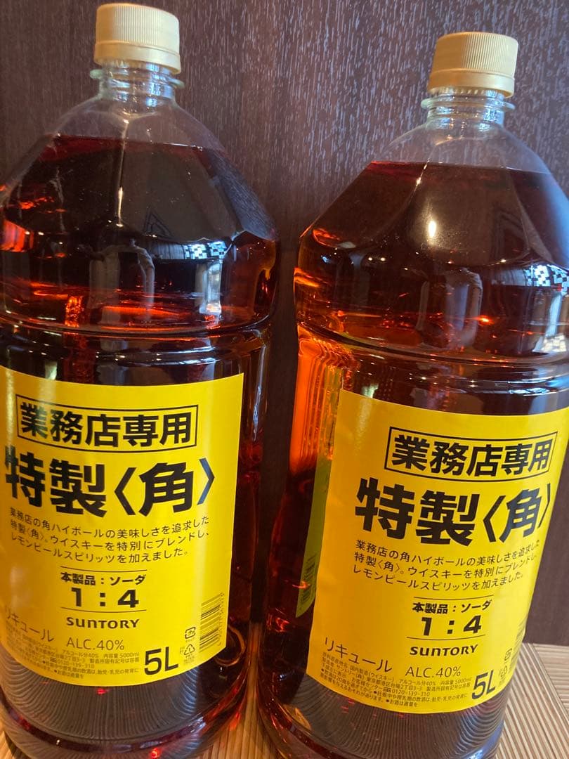 SUNTORY 特製角ウイスキー 5L 業2本セット