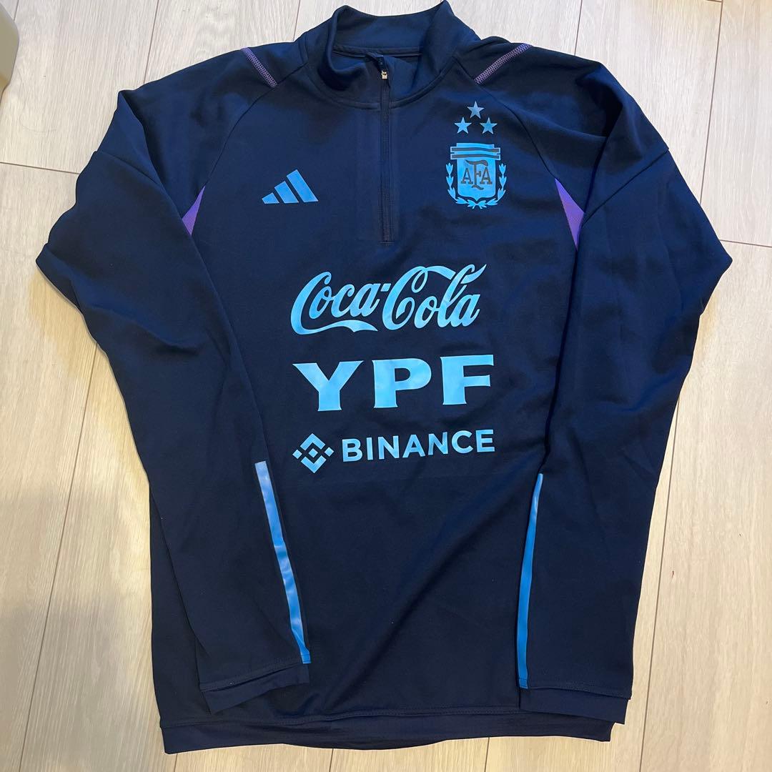 アルゼンチン代表 adidas ジャージ ネイビー　フルスポンサー