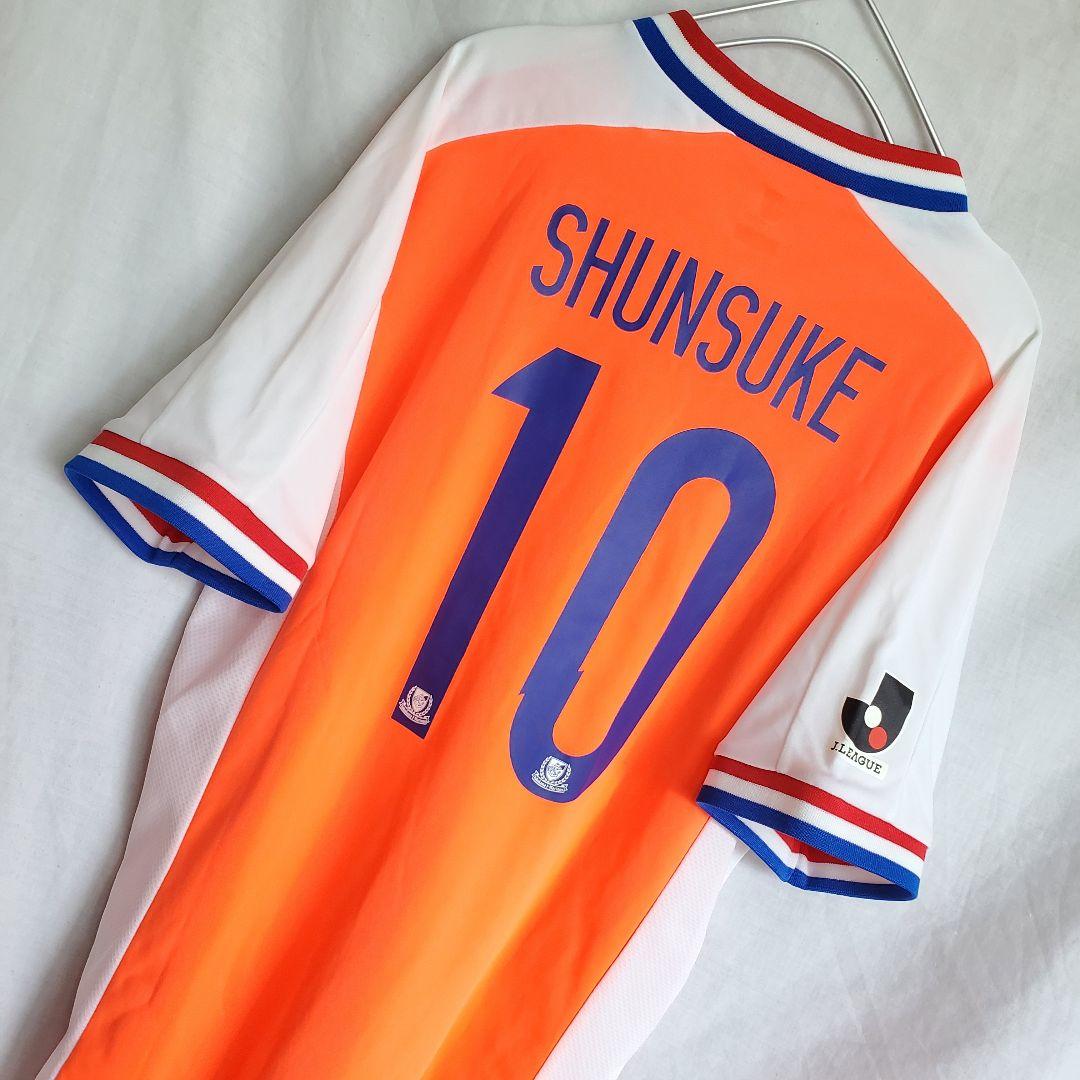 希少 横浜マリノス 中村俊輔 蛍光オレンジ ユニフォーム jリーグ アウェイ