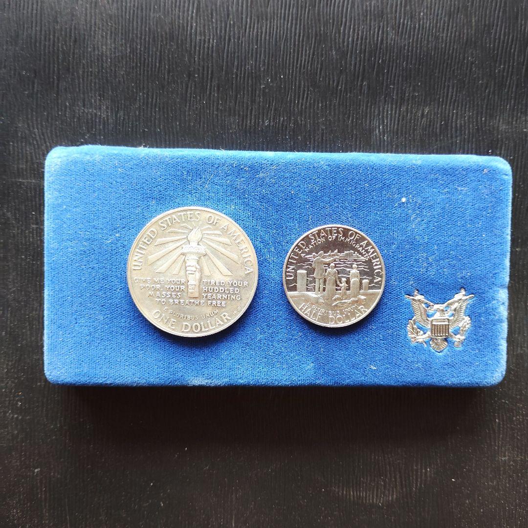 ツ*ク様 自由の女神　銀製　貨幣　　メダル　発行記念　公式記念　銀杯