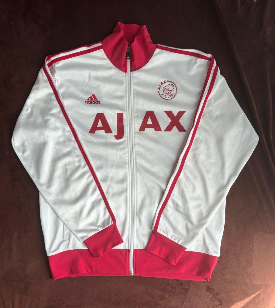 00's AJAX アヤックス　ジップアップジャケット ホワイト/レッド