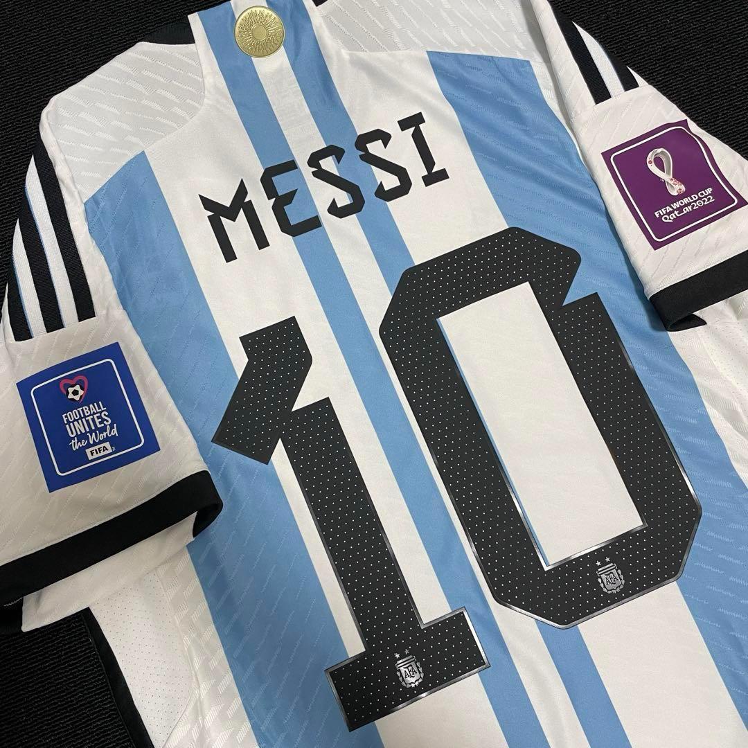 正規品　メッシ　2022カタールW杯　アルゼンチン　オーセンティックユニフォーム