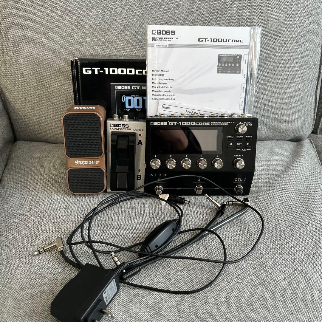 BOSS GT-1000CORE、FS-7、VEXPRESSフットペダル　箱付き