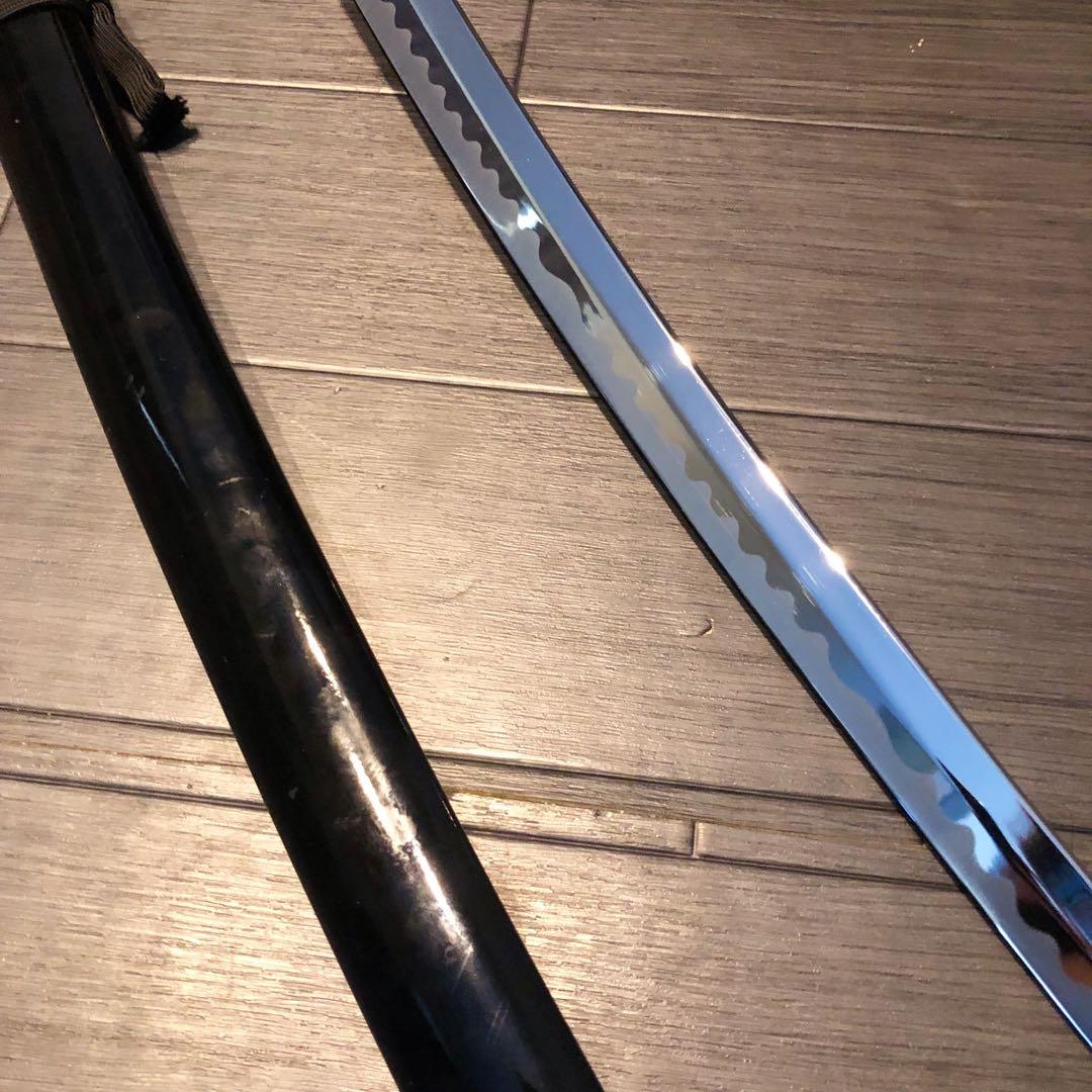高級模造刀　太刀　本研波刃　合金　居合刀