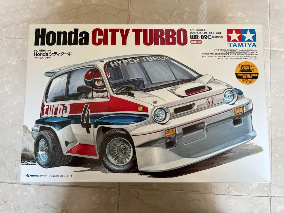 組立塗装済み　タミヤ　HONDA シティターボ