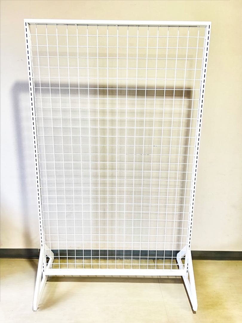 【超美品】 両面ネットタイプ システム什器 ゴンドラ什器 W90 H150 白