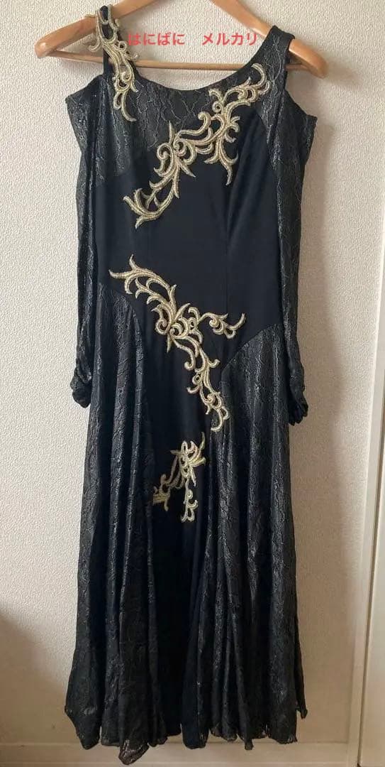 ☆社交ダンス　ドレス　ブラック