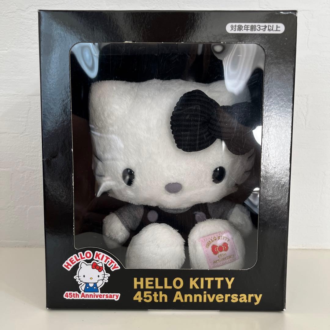 キティ　45th モノトーン　ドール　ぬいぐるみ