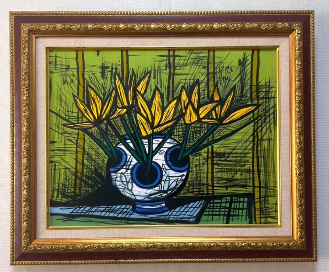 SALE【F6号】ベルナール ビュッフェ（1987）手描き/表裏サイン有り/油彩