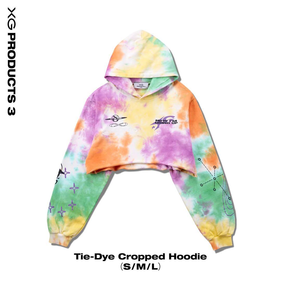 ミュージシャン XG Tie-Dye Cropped Hoodie M